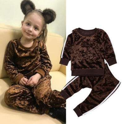 

Toddler Kids Baby Girl Clothes T-shirt Tops Pants Leggings Outfits Sportswear Set