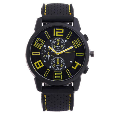 

Casual Mens Wrist Watch Fashion Analog Watch With Leather Band
