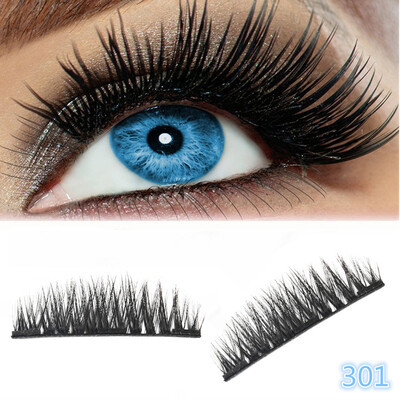 

〖Follure〗4Pcs Ultra-thin 02mm Magnetic Eye Lashes 3D Reusable False Magnet Eyelash