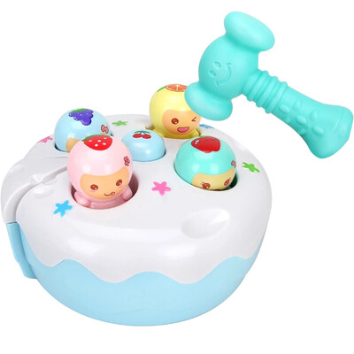 

Multifunctional Educational Puzzle Electric Baby Toy Sound Light Cake Knocking Music Game Machine