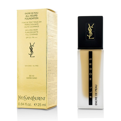 

YVES SAINT LAURENT - All Hours Foundation SPF 20 - BD40 Warm Sand 25ml084oz