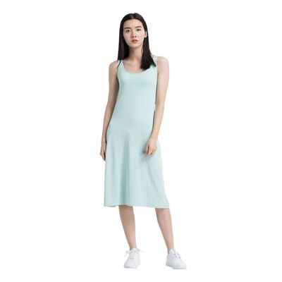 

Cotton Padded Home Tank Dresses Women Cozy Sleeveless Nightgown Sleep Lounge Dresses Female Solid Colour Soft Sleepwear MLXL