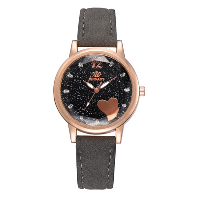 

Diamond love mirror quartz watch romantic star watch to send girlfriend gift table