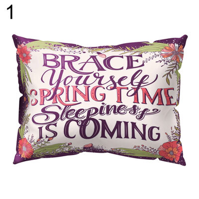 

Letter Flower Love Heart Hand Pillow Case Cushion Cover Sofa Bed Car Cafe Decor