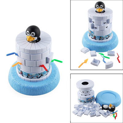 

YIWULAPenguin Ice Game Toy Fun Challenging Kids Game Help Save The Penguin Gifts