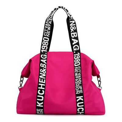 

Ins womens bag large leisure capacity Oxford cloth bag womens hand bill of lading shoulder Messenger bag canvas bag