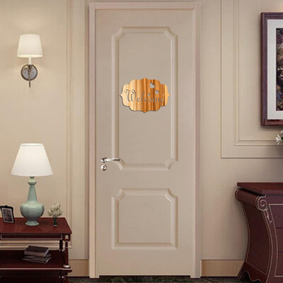 

〖Follure〗Acrylic 3D Welcome Combination Mirror Effect Wall Sticker Decal Home Decor