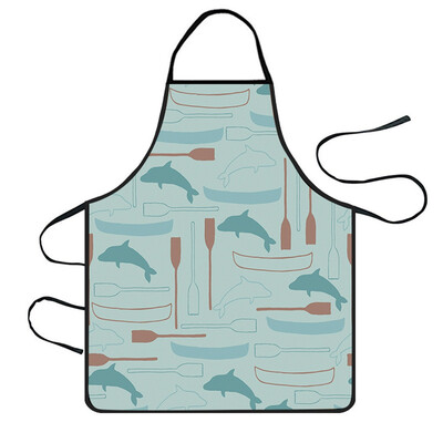 

Toponeto Home Women Waterproof Cute Cartoon Kitchen Restaurant Cooking Bib Apron Aprons