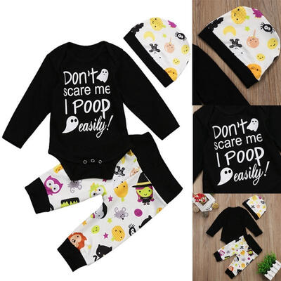 

Halloween Newborn Kids Baby Boy Girl Outfits Clothes Bodysuit Rompere Suit