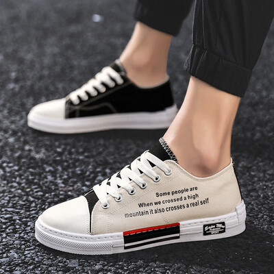 

Mandarin duck canvas shoes mens double-color yin-yang shoes Korean version of 100 sets of personality trendy shoes new summer boa