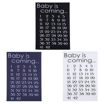 

DIY Fabric Patches Baby is Coming Baby Birth Countdown Cloth Accessories