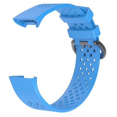 

For Fitbit Charge 3 Watch Band Replacement Silicone Breathable Wrist Bracelet