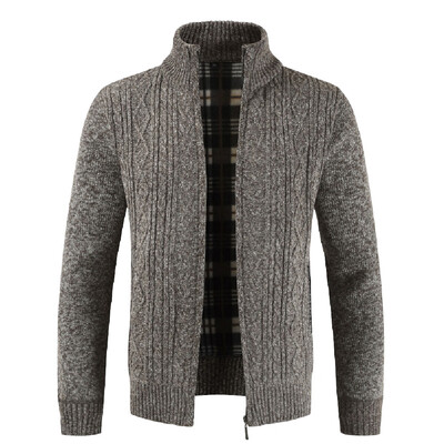 

Gobestart Fashion Mens Autumn Winter Casaul Zipper Jacket Knit Cardigan Long Sleeve Coat