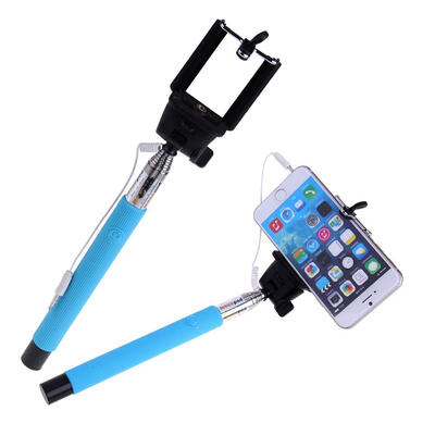 

Selfie Handheld Wired Monopod Stick Cable Take Pole For iPhone Samsung
