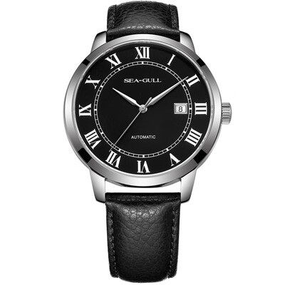 

Seagull Watch National Series Automatic Mechanical Mens Watch Fashion Trend Waterproof Watch 81216608 Black Belt