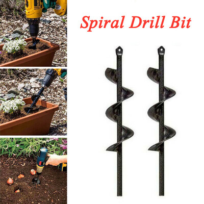 

〖Follure〗2Pcs New Planter Garden Auger Hole Digger Drill Bit Attachment 46370 mm