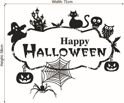 

〖Follure〗Happy Halloween Home Household Room Wall Sticker Mural Decor Decal Removable New
