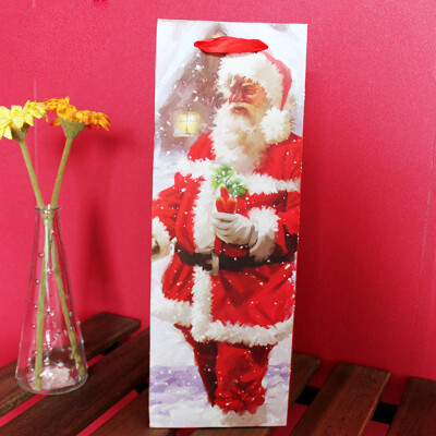 

〖Follure〗Christmas Santa Red Wine Bottle Bag Decorative Gift Bag For Candy Bag