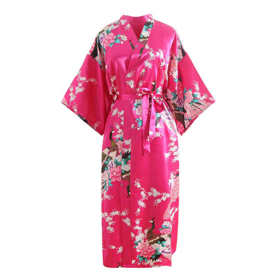 

Toponeto Women Sexy Print Blossom Kimono Dressing Gown Bath Robe Lingerie Nightdress