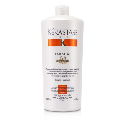 

KERASTASE - Nutritive Lait Vital Incredibly Light - Exceptional Nutrition Care For Normal to Slightly Dry Hair 1000ml34oz