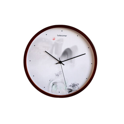 

Gobestart LATECOMER New Clock Watch Wall Clocks Silent Wooden Home Decoration Living Room
