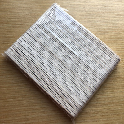 

Free Shipping 100 pcs white wooden nail file 100180 wood emery board nail file manicure tool
