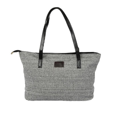 

New Fashion Women Handbag Solid Color PU Splicing Large Capacity Casual Shopping Shoulder Bag Tote