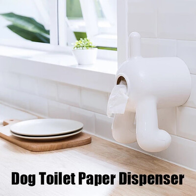 

Gobestart Cute Puppy Butt Tissue Box Bathroom Bathroom Without Stickers Anti-Pushing Tray