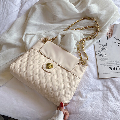 

Advanced sense bag Ocean Messenger bag female bag 2019 new wave Korean fashion texture rhombic chain shoulder bag