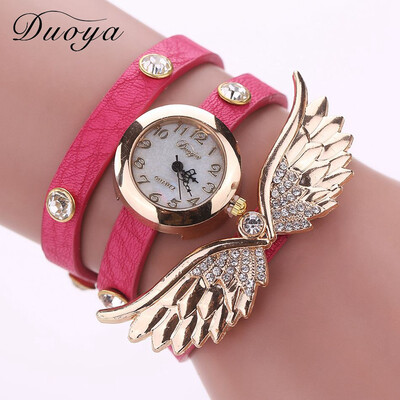 

Duoya around the circle table big wings watch ladies fashion casual bracelet watch