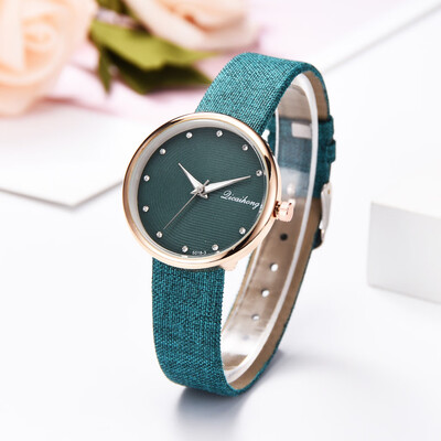 

〖Follure〗Fashion Simple And Simple Casual Monochrome Leather With Strap Ladies Watch