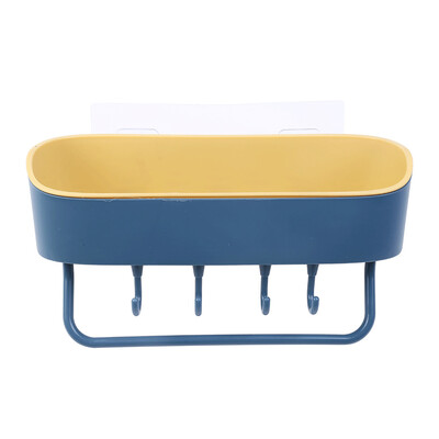 

〖Follure〗Wall Mounted Kitchen Bathroom Storage Rack Shelf Hooks Hanger Draining Holder