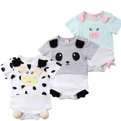 

Newborn Infant Baby Boy Girl Kids Romper Jumpsuit Cotton Bodysuit Clothes Outfit