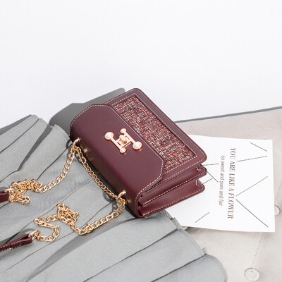 

Ms ins slanting autumn bag fashionable simple one-shoulder chain students in autumn&winter