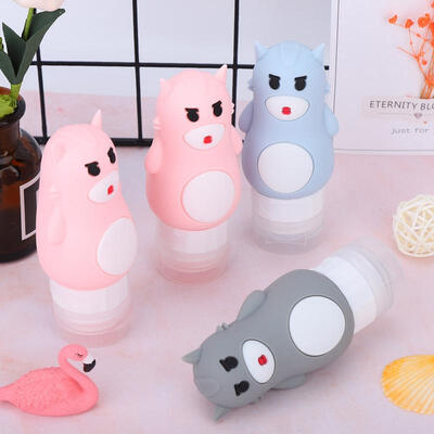 

Greensen 4Pcs Travel Silicone Empty Cosmetic Liquid Containers Shampoo Lotion Storage Bottle Set