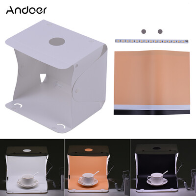 

Andoer Q1A 25 207cm98 81in Folding Collapsible Foldable 15 LED Mini USB Softbox Lightbox Cube Diffusion Tent Kit w 3 Colo