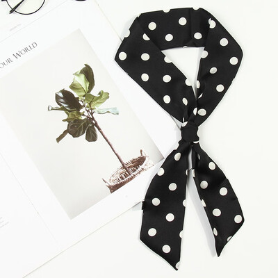 

Gobestart Women Ladies Dot Print Scarf Wrap Shawls Soft Silk Scarf Ribbon