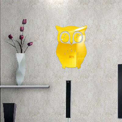 

〖Follure〗3D Owl Mirror Vinyl Removable Wall Sticker Decal Home Decor Art Black