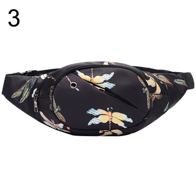 

Sports Women Crossbody Chest Bag Zipper Waist Fanny Pack with Earphone Hole