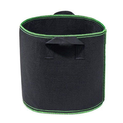 

Black Planting Grow Bags 20 Gallon Cloth Pots Grow Pouches Fabric Handles Vegetables Container