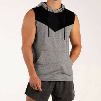 

Mens Muscle Hoodie Tank Top Bodybuilding Gym Workout Sleeveless T-Shirt Vest