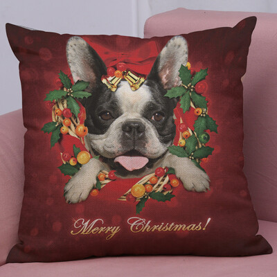 

Gobestart New Christmas Cotton Linen Pillow Case Sofa Cushion Cover Home Decor
