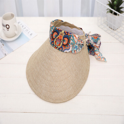 

2019 summer new fashion sun hat no roof big eaves outdoor sun protection beach hat straw hat female manufacturers wholesale