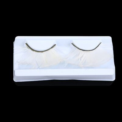 

〖Follure〗Women Fancy Soft Long Feather False Eyelashes Eye Lashes Makeup Party Club Pink