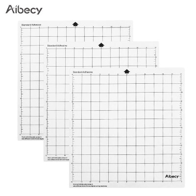 

Aibecy Cutting Machine Special Pad 12 Inch Measuring Grid Repalcement Translucent PP Material Adhesive Mat With Clear Film Cover f