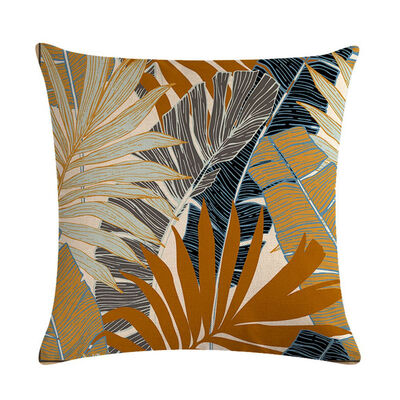 

Flax Pillow Case Cover Tropical Plants Throw Sofa Cushion Cover Home Decor
