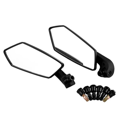 

1 Pair Universal Motorcycle Scooter Side Rear View Mirror 360 Degree Rotatable