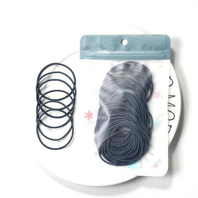 

100Pcs Fashion Women Girl Solid Color Hair Ring Rope Elastic Ponytail Holder