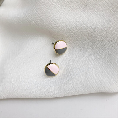 

2019 new summer brand design hand-made embossed love small earrings generous minimalist gift Korean earrings for women
