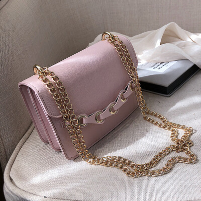 

Qiao Bani 2019 new Korean chic fashion punch chain small square bag shoulder diagonal trend handbags wholesale